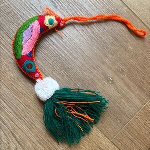 Colorful Embroidered Bohemian Christmas Holiday Ornament